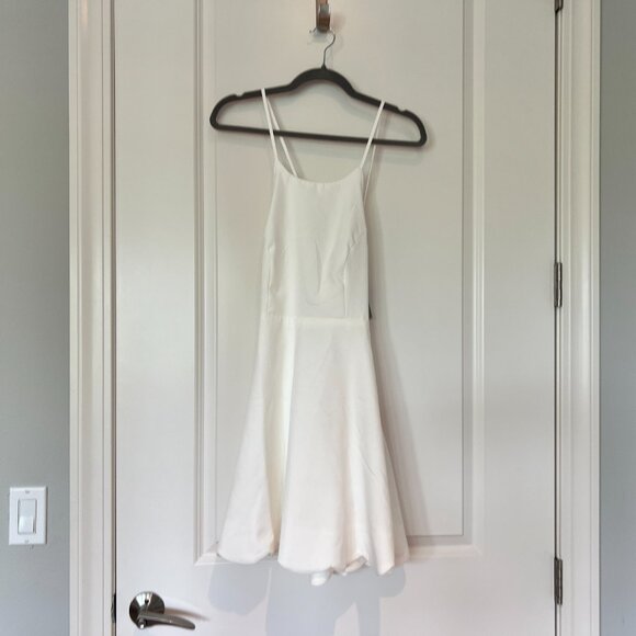 Lulu's Play on Curves Ivory Backless Dress NWT - Picture 3 of 14